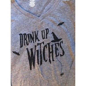 Halloween Drink Up Witches Long Sleeve Tee - Small